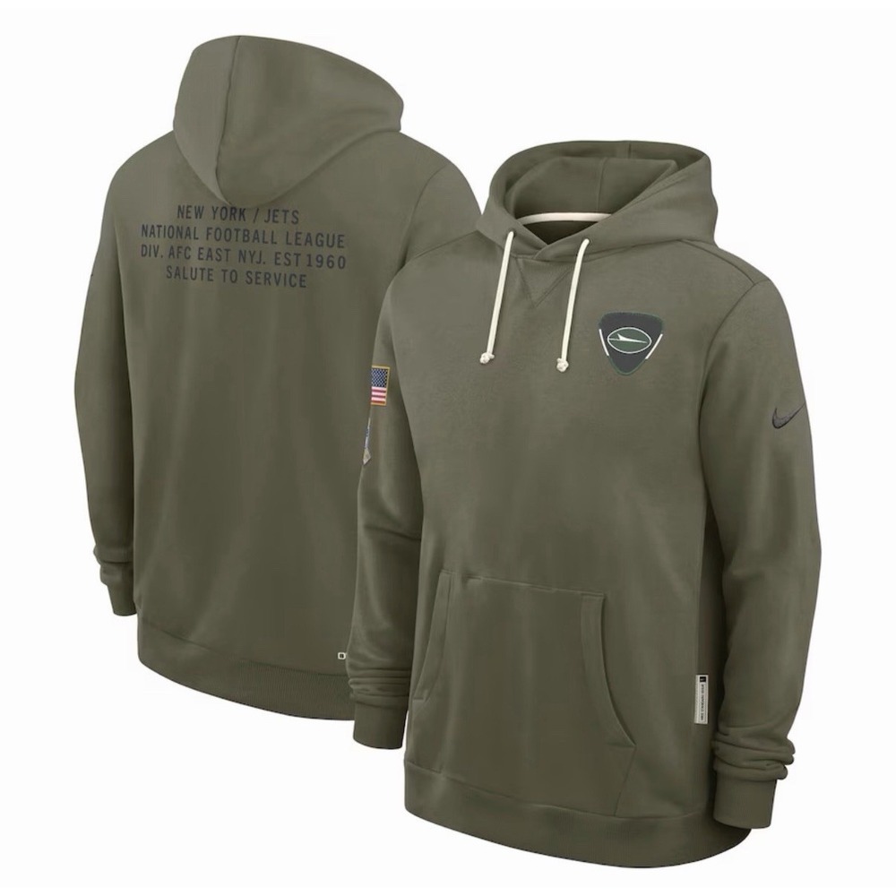 Nike New York Jets Salute to Service Hoodie Men L  Authentic Standard Issue 2025
